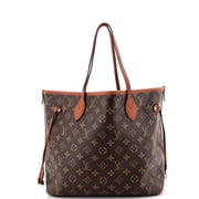 Neverfull Inside Out Monogram Canvas and Leather MM By Rebag