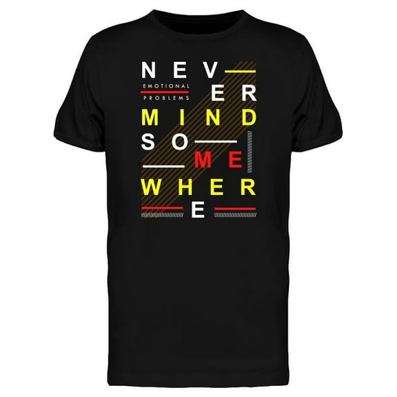 Nevermind Young Fashion Style T-Shirt Men -Image by Shutterstock, Male Small