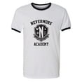 thumbnail image 1 of Nevermore Academy Adult Short Sleeve Ringer T-shirt, 1 of 3