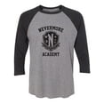thumbnail image 1 of Nevermore Academy Unisex 3/4 Sleeve Baseball Raglan Tee, 1 of 2