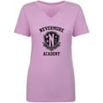 thumbnail image 1 of Nevermore Academy Womens V-Neck T-Shirt, 1 of 3