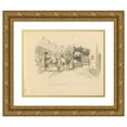 thumbnail image 1 of Nevil 14x12 Gold Ornate Wood Frame and Double Matted Museum Art Print Titled - Scenes&nbsp;Of Sarah Bernhardt's Life 10, 1 of 4