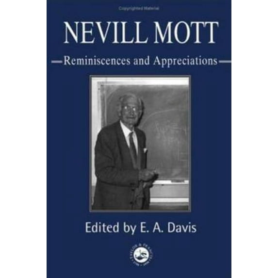 Nevill Mott: Reminiscences And Appreciations, (Hardcover)