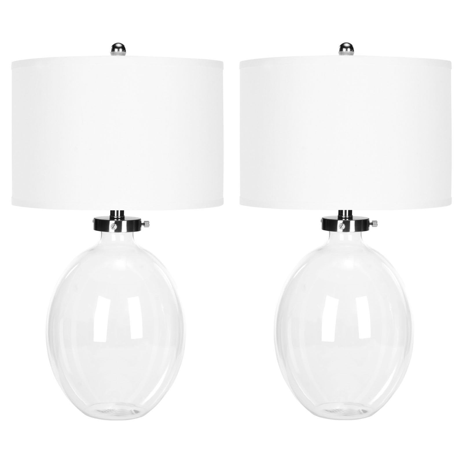 Neville 26Inch H Clear Glass Table LampQuantitySet of 2