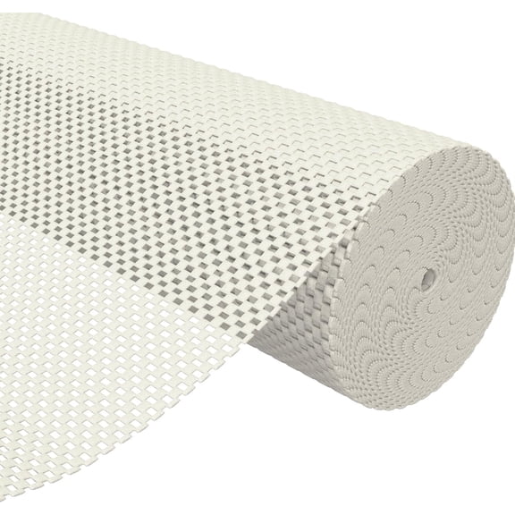 Nevlers 2 ft. x 60 ft. White Anti Slip Rug Pad Roll for Hard Surface Flooring