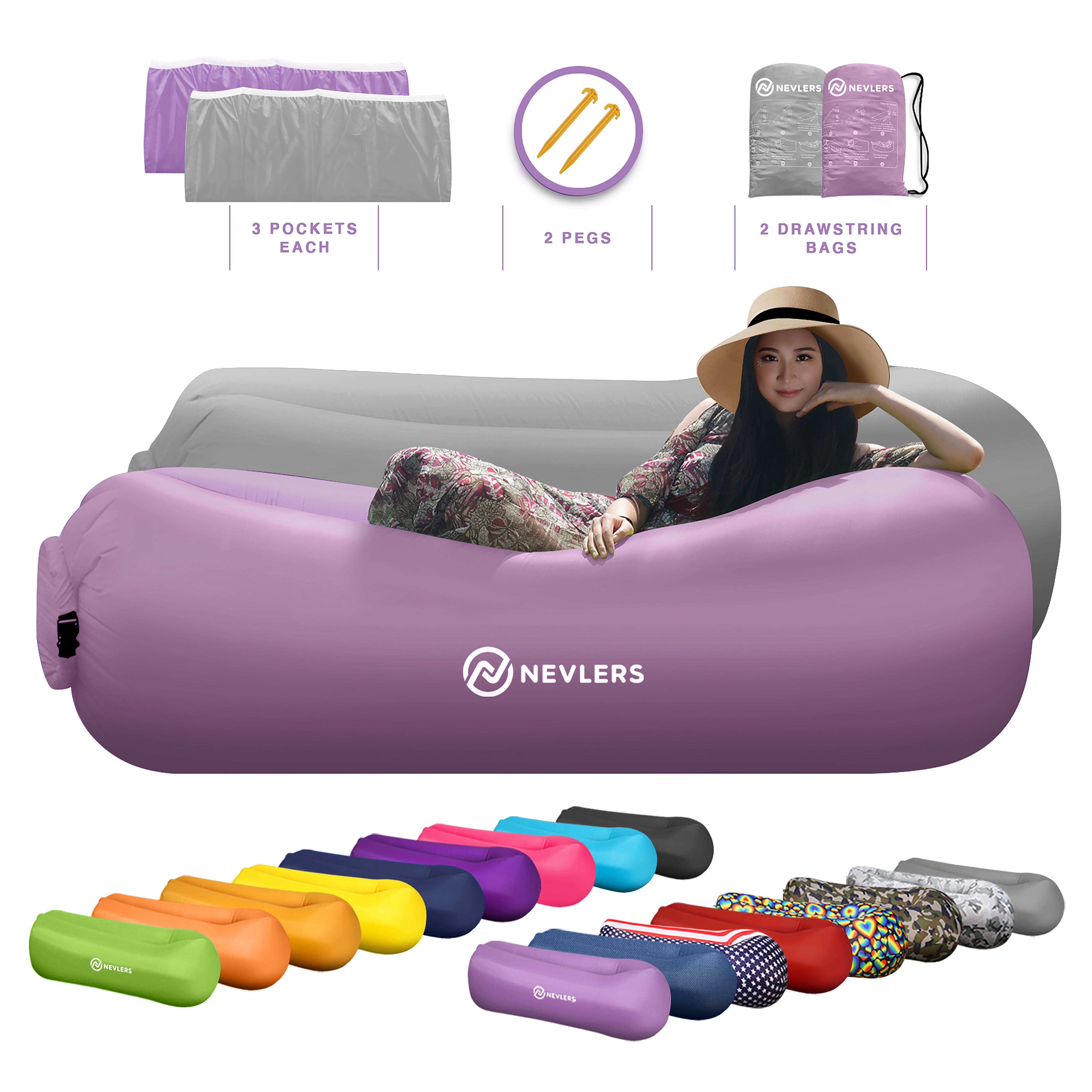 Nevlers inflatable lounger hotsell