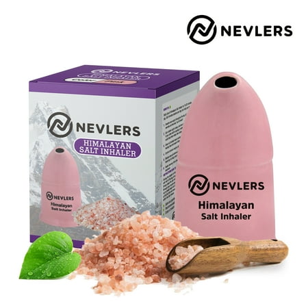 Nevlers Pink Himalayan Salt Inhaler - All-Natural Himalayan Salt Included