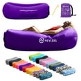 thumbnail image 1 of Nevlers Purple Inflatable Lounger with Travel Bag and Pockets, 1 of 9