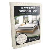 Nevlers Queen Size Slip Resistant Mattress Gripper Pad - 54" x 72"| Prevents Mattress & Mattress Topper from Slipping | Strong Gripper Pad