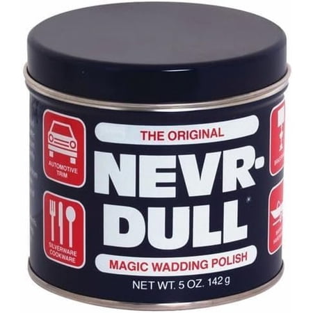 Nevr-Dull Original Model L 5 oz Magic Wadding Metal Polish - Quantity 3