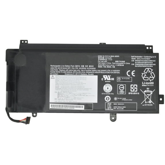 New 00HW008 15V 66Wh Laptop Battery for Lenovo ThinkPad Yoga 15 Series 00HW009 SB10F46447 00HW014 SB10F46452 SB10F46446 00HW015 4400mAh
