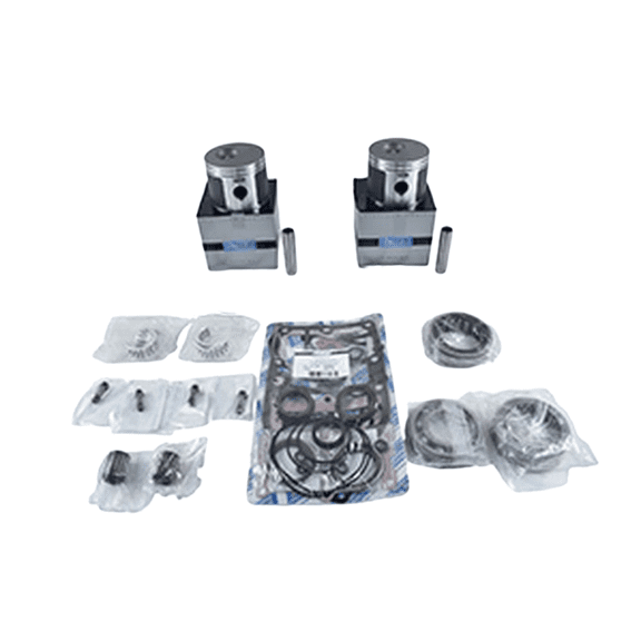 Powerhead Rebuild Kit Compatible with Johnson Evinrude 40-60HP 2-Cyl E-TEC 2-Stroke Outboard 3.621" Pistons Rings Gasket Set Direct Fit Marine Engine 3.621 2004-2017 .020 Over
