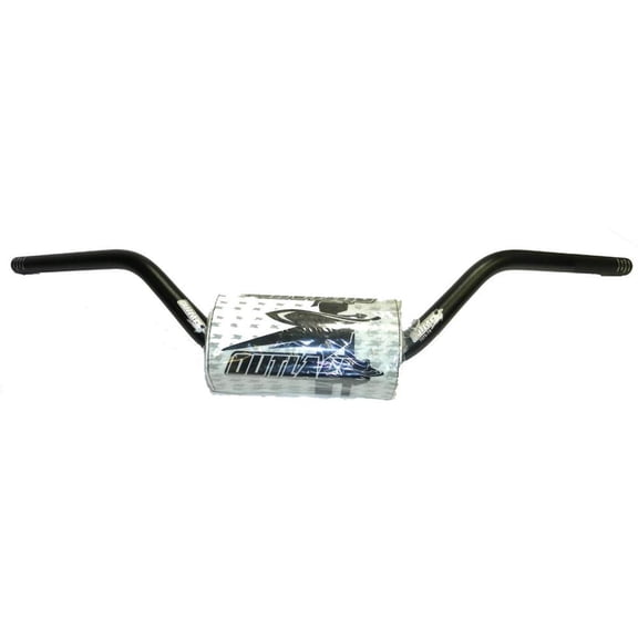 1-1/8" ATV High Style Handlebars Compatible with ATV Motocross Off-Road Dirt Bike Oversized Aluminum Bars PPHO12 Dirt Bike Off-Road Universal Fit Chrome Moly Aluminum Knurled Grip Area