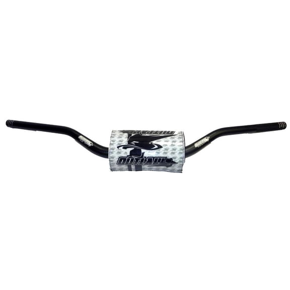 Oversized 1-1/8" High Straight Style Handlebars Compatible with ATV Motocross Off-Road Dirt Bike Aluminum Bars PPHO09 Dirt Bike Off-Road Universal Fit Chrome Moly Aluminum Knurled Grip