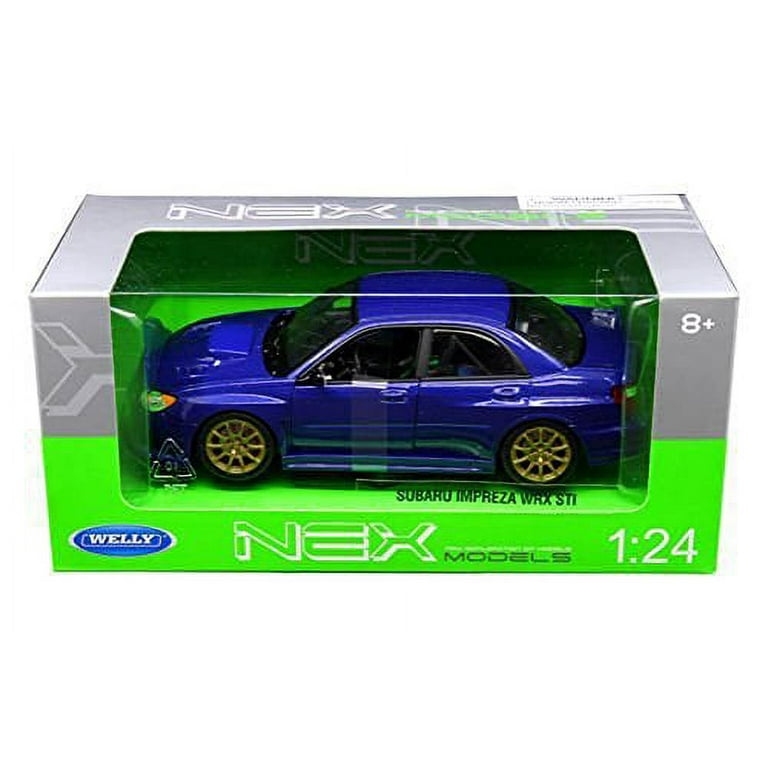 Welly Subaru Impreza WRX STI, Blue, 1:24 Model Car World