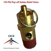 New 1/4 NPT 135 PSI Air Compressor Safety Relief Pressure Valve, Tank Pop Off