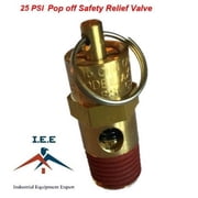 New 1/4" NPT 25 PSI Air Compressor Safety Relief Pressure Valve, Tank Pop Of