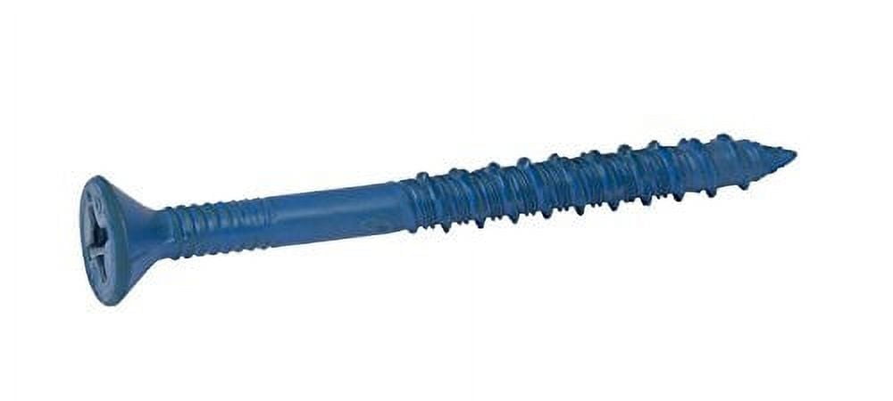 New, 1/4" x 5", CONFAST Flat Phillips Concrete Screw Anchor with Drill Bit, Per Box 100 pieces