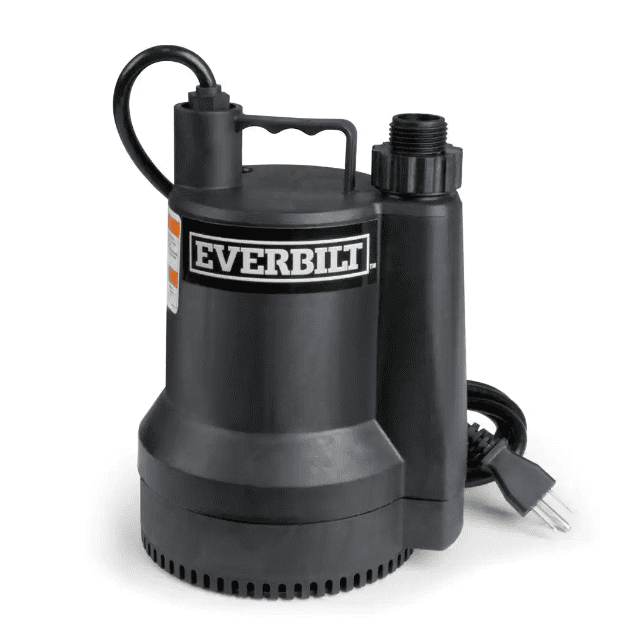 New 1/6 HP 1680 GPH Plastic Submersible Utility Pump SUP54-HD