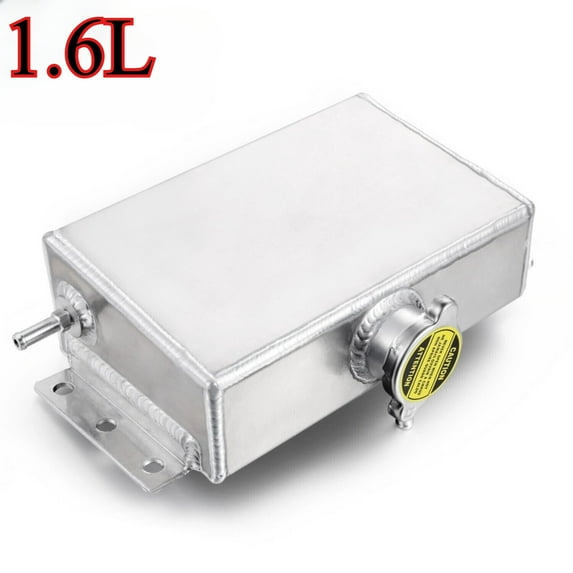 New 1.6L Aluminum Radiator Coolant Overflow Water Tank Expansion Reservoir Bottle