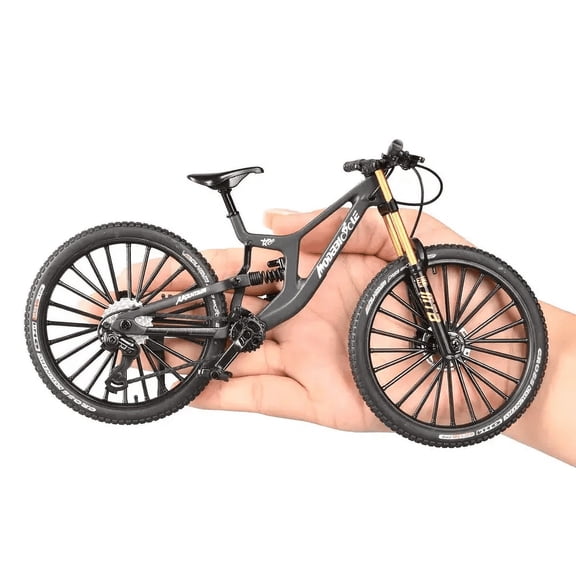 New 1:8 Model Mini Alloy Bicycle Diecast Metal Toy Bikes Shock Absorption Mountain Finger Bicycle Simulation Collection Toys