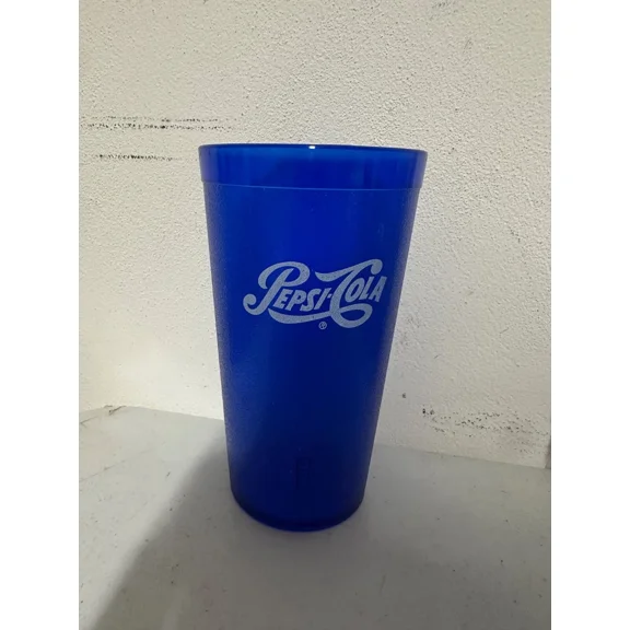 New (1) Pepsi Cola Restaurant Blue Plastic Tumblers Cups 32Oz Carlisle