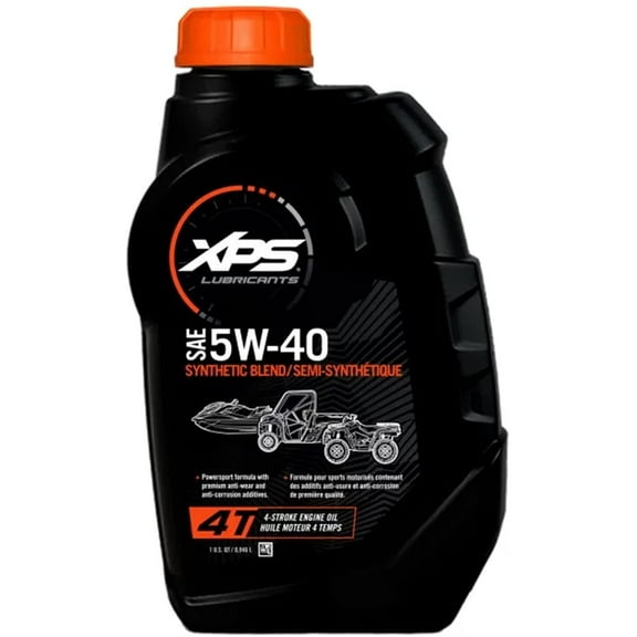 New , 1 QT (0.946 L) 4-T 5W-40 Synthetic Blend Oil, 293600121 779133