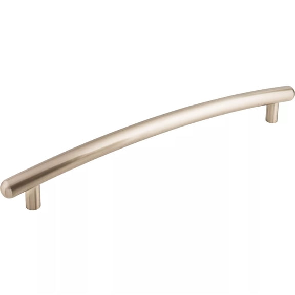 (New) 1 Top Knobs TK170 Curved 12" Center to Center Cabinet Pull Brushed Nickel