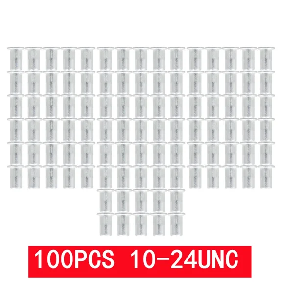 New 10 - 24 Aluminum Rivet Nut High Quality Rivnut Insert Nutsert Sae 100 Pieces