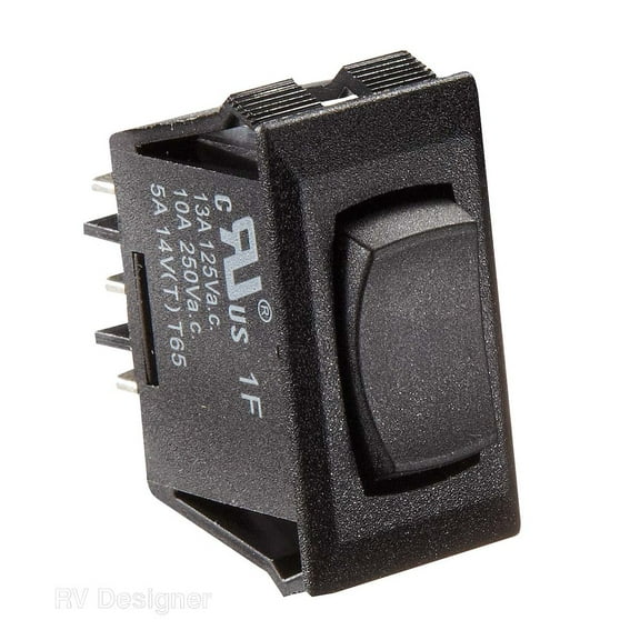 New 10 Amp Momentary On/off/ Momentary On - Spdt rv_designer S341 Black