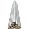 New 10 Pack Aluminum Paver Lawn Pipe Tube Pool Deck Brass Anchor for