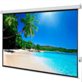 thumbnail image 1 of New 100" 4:3 80" x 60" Motorized Projector Screen with Remote Control-White, 1 of 9