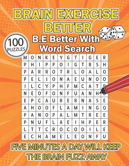 New 100 Word Search Puzzle book for Adults, Teens and Seniors: , Paperback, Large Print: Great Word find book with 100 b