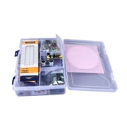 Comprehensive Electronic Components Starter Kit with 830 Tie-Point Breadboard, LED Diodes, Resistors, Buzzer, and Temperature Humidity Sensor Module 9.05 inches / 23.0 cm