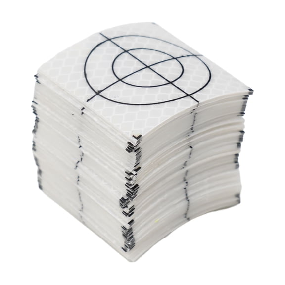New 100pcs Reflector Sheet 60x60mm 20 30 40 50 mm for Total Station Surveying Reflective Sticker Reflective Target 5cm*5cm
