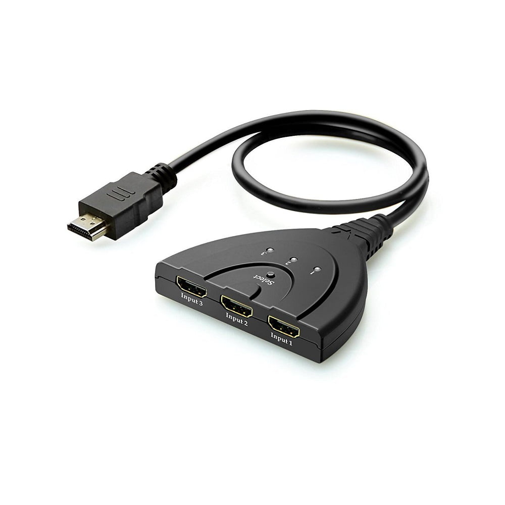 New 1080P HDMI AUTO Switch Splitter Switcher HUB for PS4 Cable Box Xbox