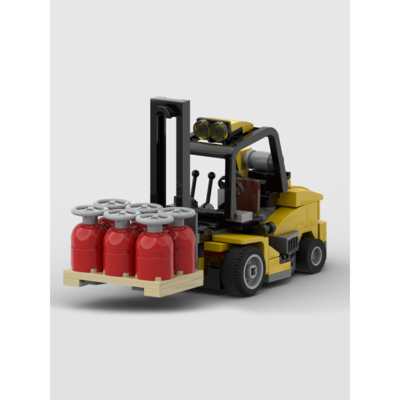 New 109PCS MOC-57739 Urban Engineering Modular Industrial Forklift Model DIY Creative Children's Toy Gift Building Blocks