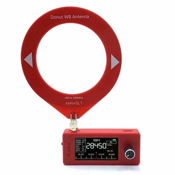 New 10KHz-180MHz SMA Interface Mini Loop Antenna Pocket Size SI4732 Radio, Receiver, Mini Radio