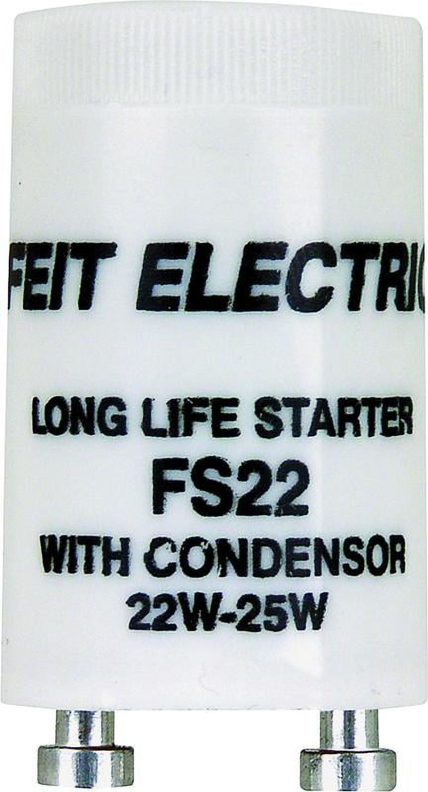 New 10PK Feit Electric FS22/10 Fluorescent Starter With Condenser, 22