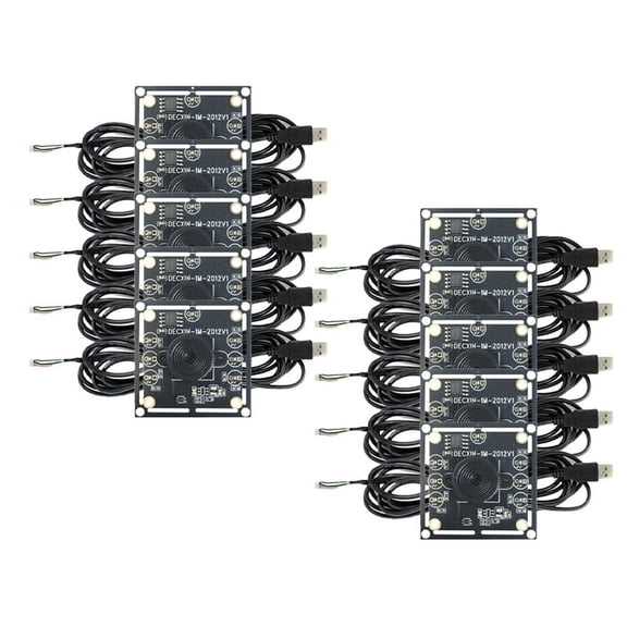 New 10Pcs 100 Degree Camera Module 1MP OV9732 1280x720 USB Free Driver Manual Focus, with 2 Meter Cable for WinXP/7/8/10,10 x 100 Degrees OV9732 Camera Module 10 x 2m USB Cable