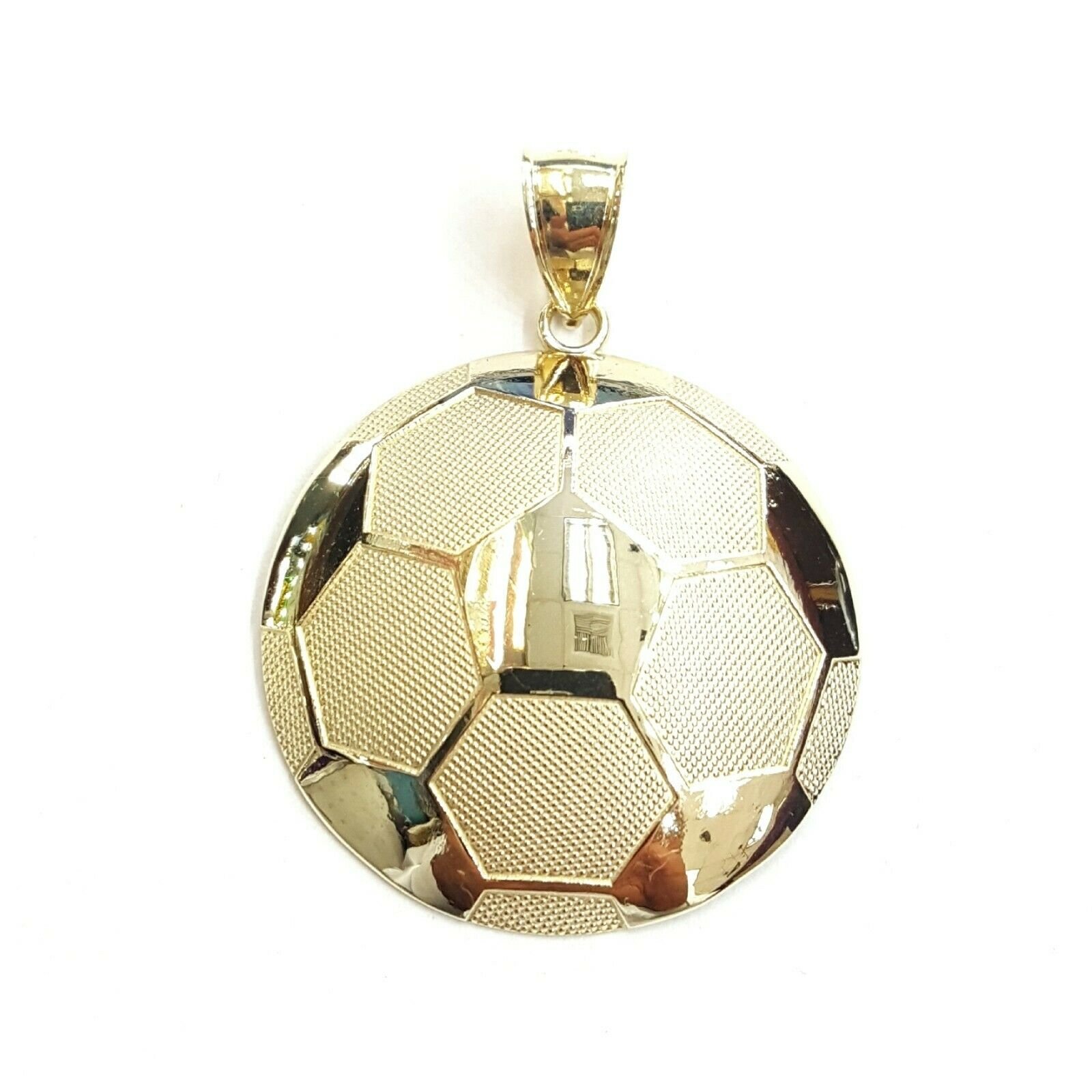 10k White Gold Football Player Pendant - Finely Detailed Sports Charm Necklace For Men & Women - View #11
