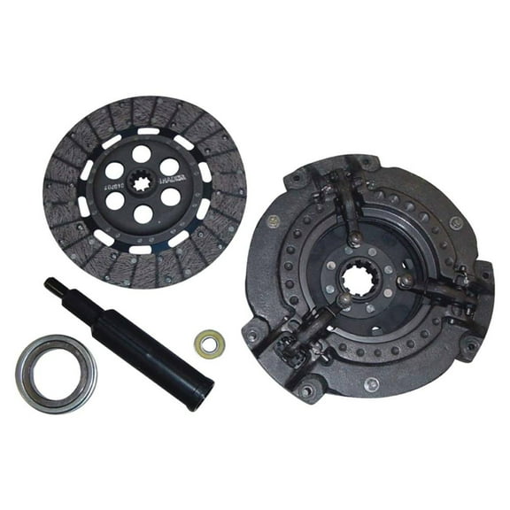 OEM Grade 11" Double Clutch Kit Compatible with Massey Ferguson 175 175UK 177 178UK 180 Tractor Perkins 4.236 4-Cyl 3.9L Diesel 10/10 Spline Heavy Spring 516068V93 526664M91 729574 67HP