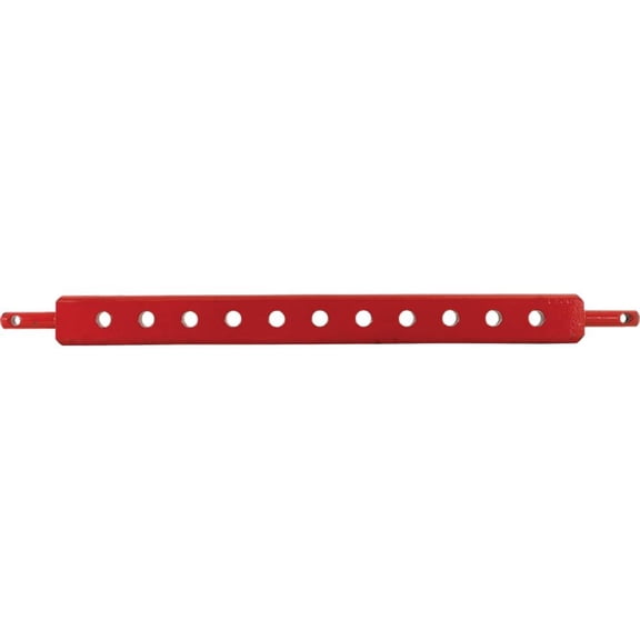 Cross Drawbar Compatible with John Deere Husqvarna Toro Ford New Holland Massey Ferguson Kubota Tractors 26" Useable Length 2 1/2" Wide 11 Holes 7/8" Pin Category 1 Three Point Hitch
