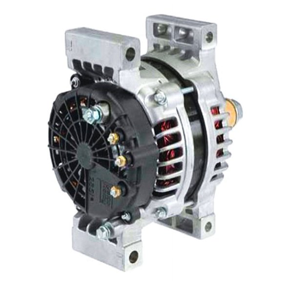 OEM Grade 24V 110 Amp Alternator Compatible with Caterpillar Perkins Claas Tigercat Valtra Deere Logging 28SI 1-Wire Self-Excited CW Pad Mount 4.25in 8600469 8600423 3686047 3686047RX