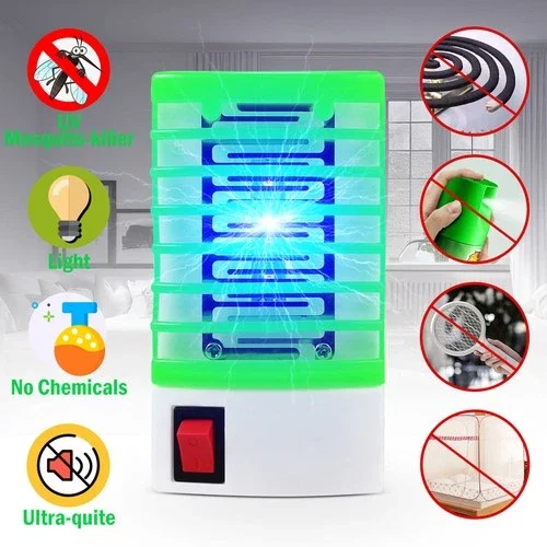 New 110V UV Mosquito Zapper Plug-in LED Night Light Household Insect Fly Trap