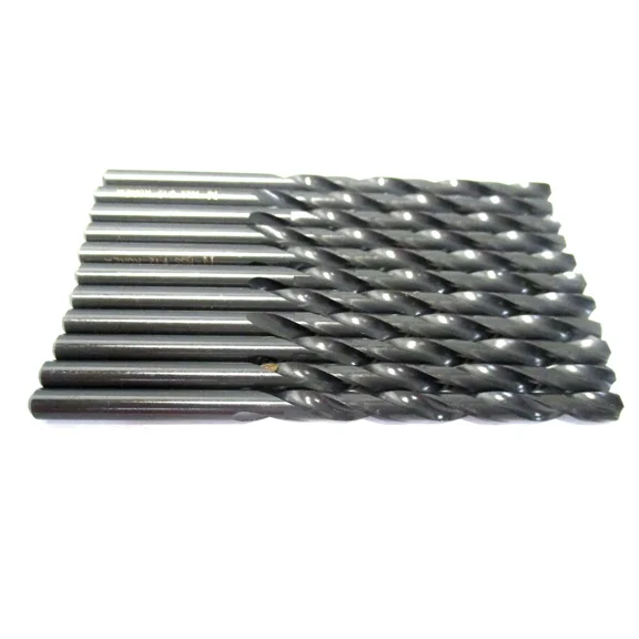 New #12 3/16 X 2-5/16 X 3-1/2 2-Flute Hss Spiral Flute Jobber Drill - 11 Qty