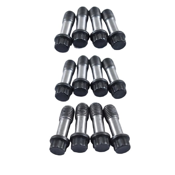 New Connecting Rod Bolt Set 12 Pack Compatible with 1980-1990 Johnson Evinrude V6 Cross Flow Outboard 175HP 235HP Big Bore 3.625 2-Stroke OMC Powerhead Rebuild 0308186 0307409 0307760