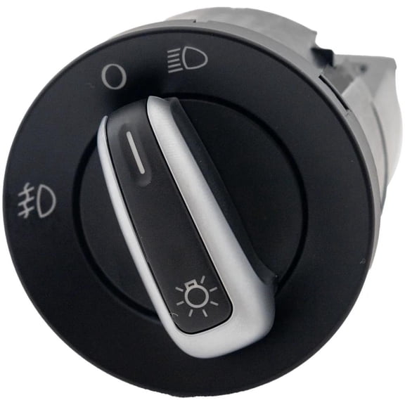 New 12 Volts Headlight Switch Compatible With Volkswagen Jetta S 5 Cyl 2.5L Jetta Comfortline 4 Cyl 1.8L Beetle Base 5 Cyl 2.5L 2011-2018 By 5C6941531DAPV 5C6941531FAPW
