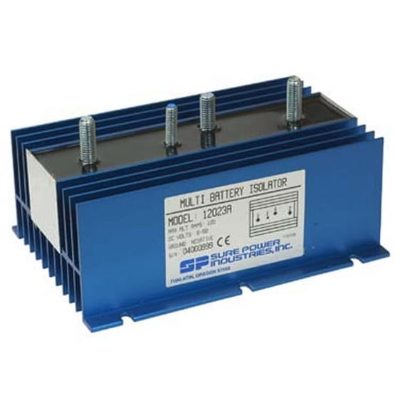 120A Battery Isolator Compatible with EMS Fire Truck Marine RV Farm Dual Battery System Sure Power 12023A-B I01202-3A Cooper Bussmann