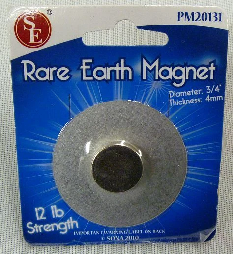 New 12Lb Rare Earth Magnet Round Capacity Neodymium Dia 3/4" #Pm20131